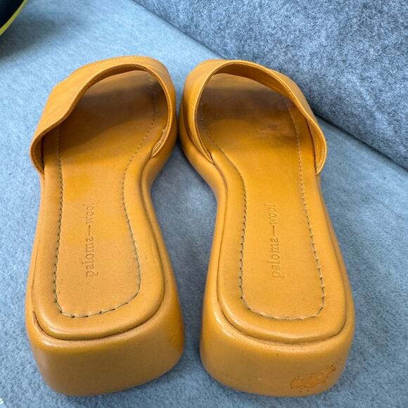 Paloma Wool Shoes Lois Slides Sandals Orange 7.5 - Picture 3 of 8